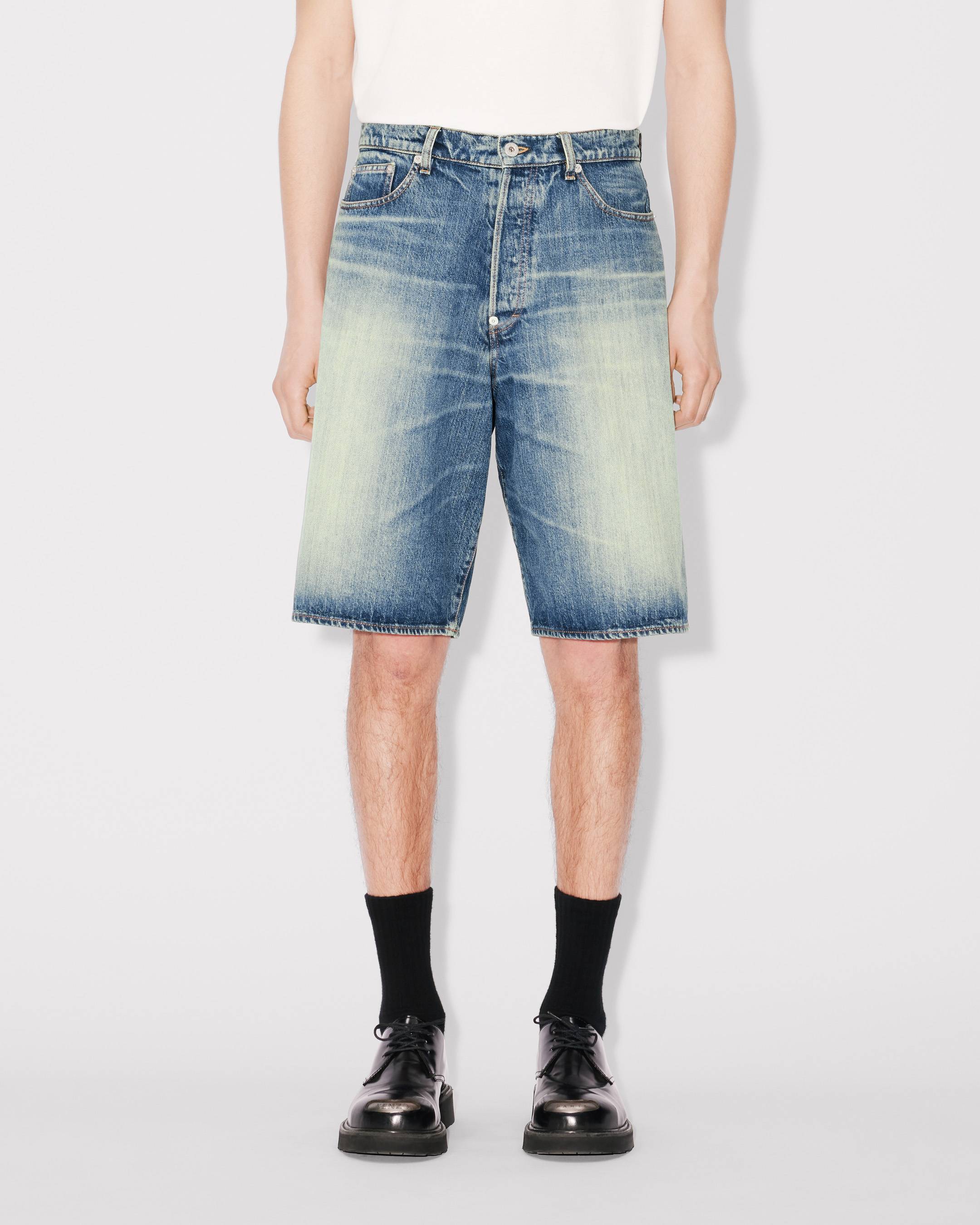 Kenzo Straight Short In Japanese Denim