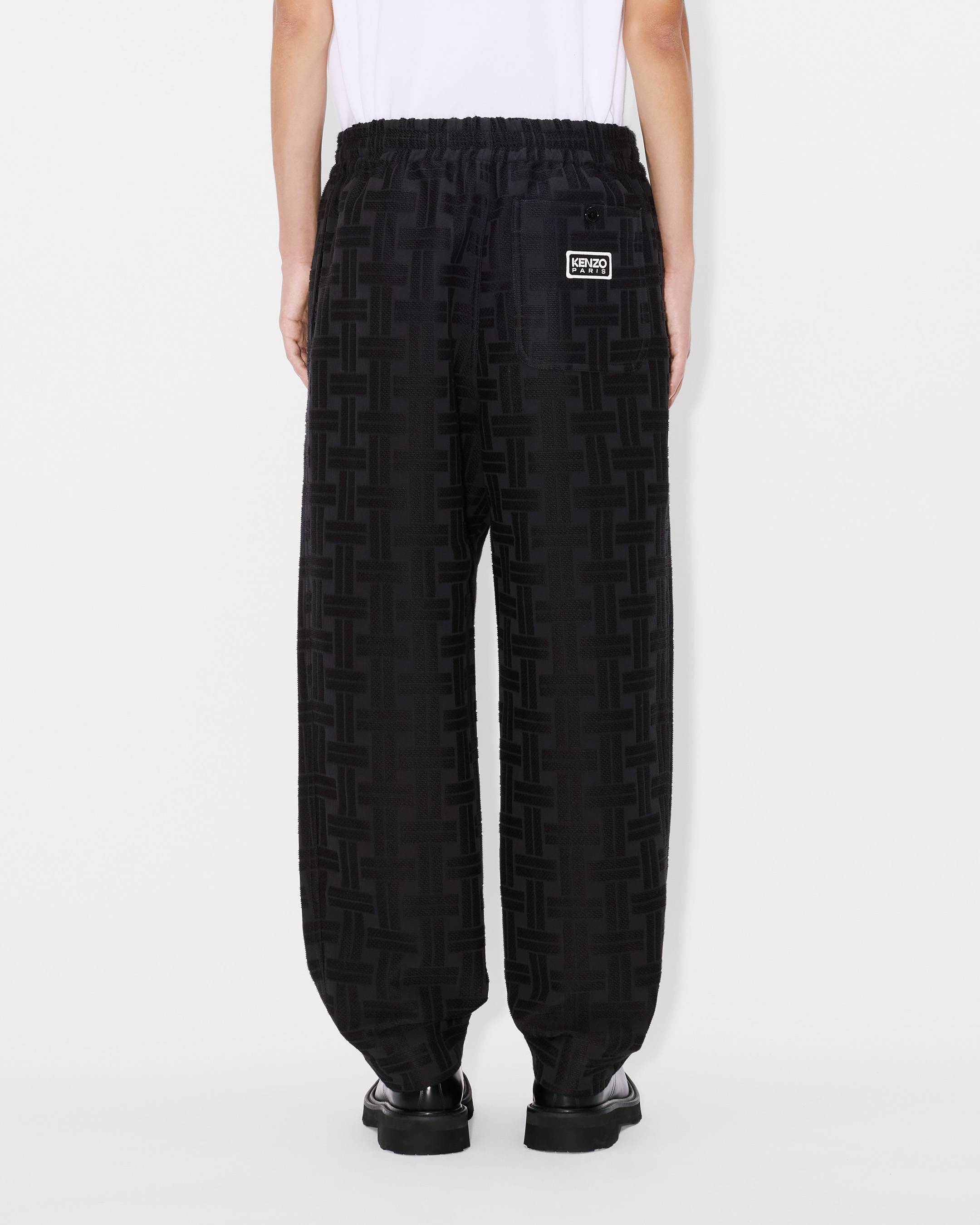 Kenzo Weave Jogpants In Cotton Jacquard