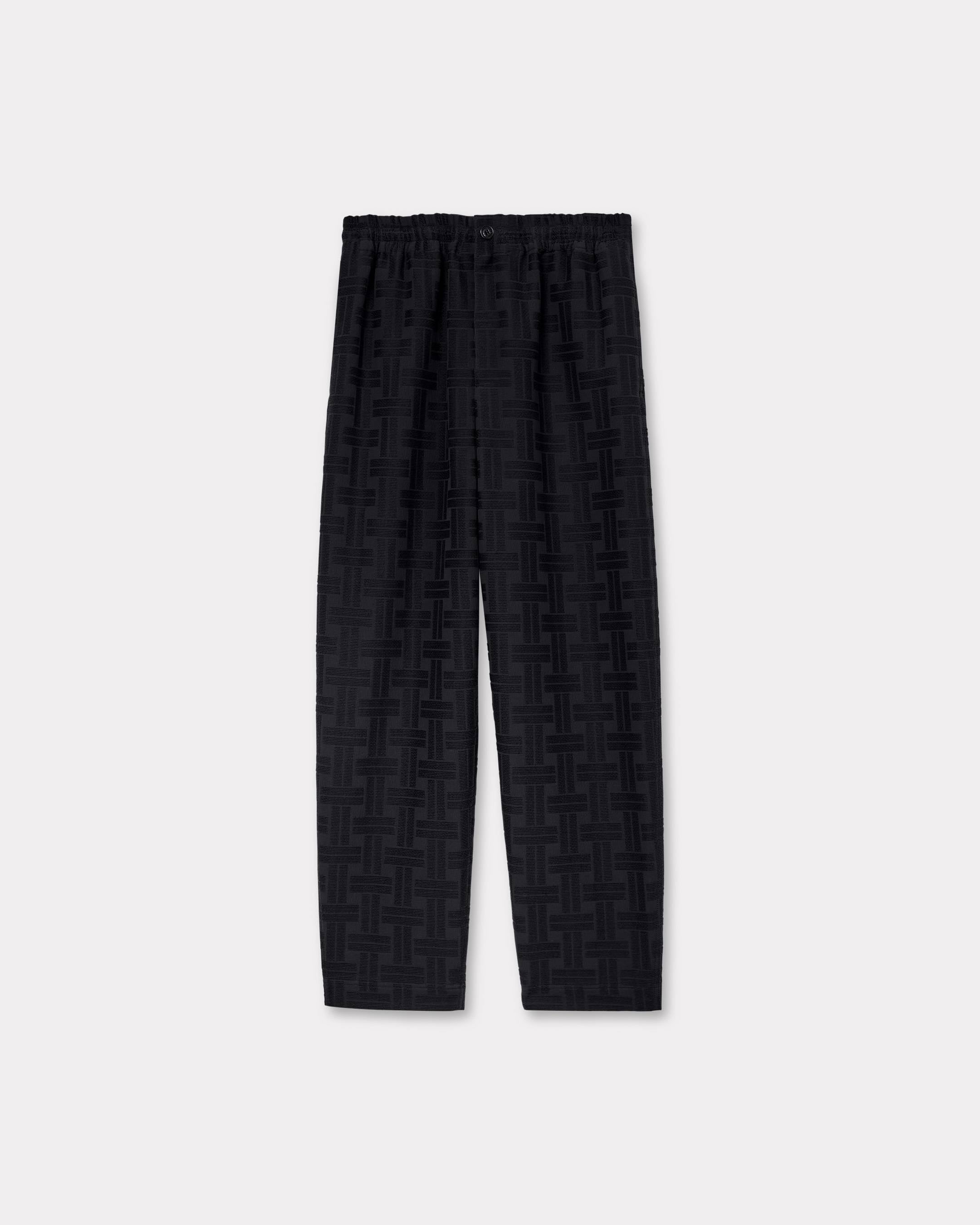 Kenzo Weave Jogpants In Cotton Jacquard