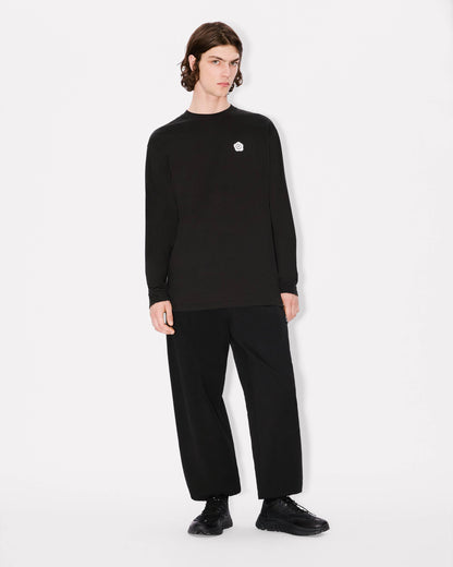Kenzo Boke Flower 20 Embroidered Straight Jogpants In Cotton
