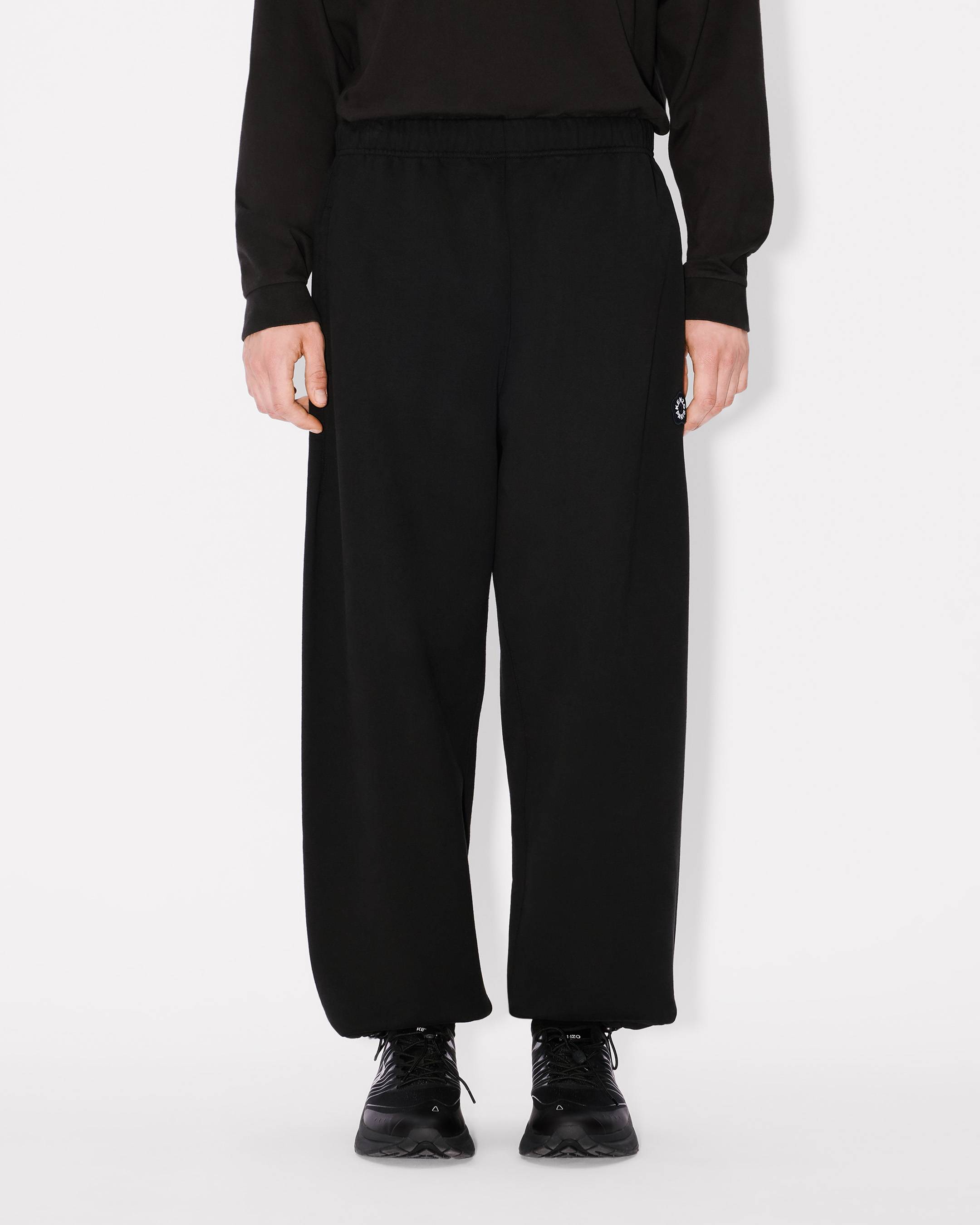 Kenzo Boke Flower 20 Embroidered Straight Jogpants In Cotton