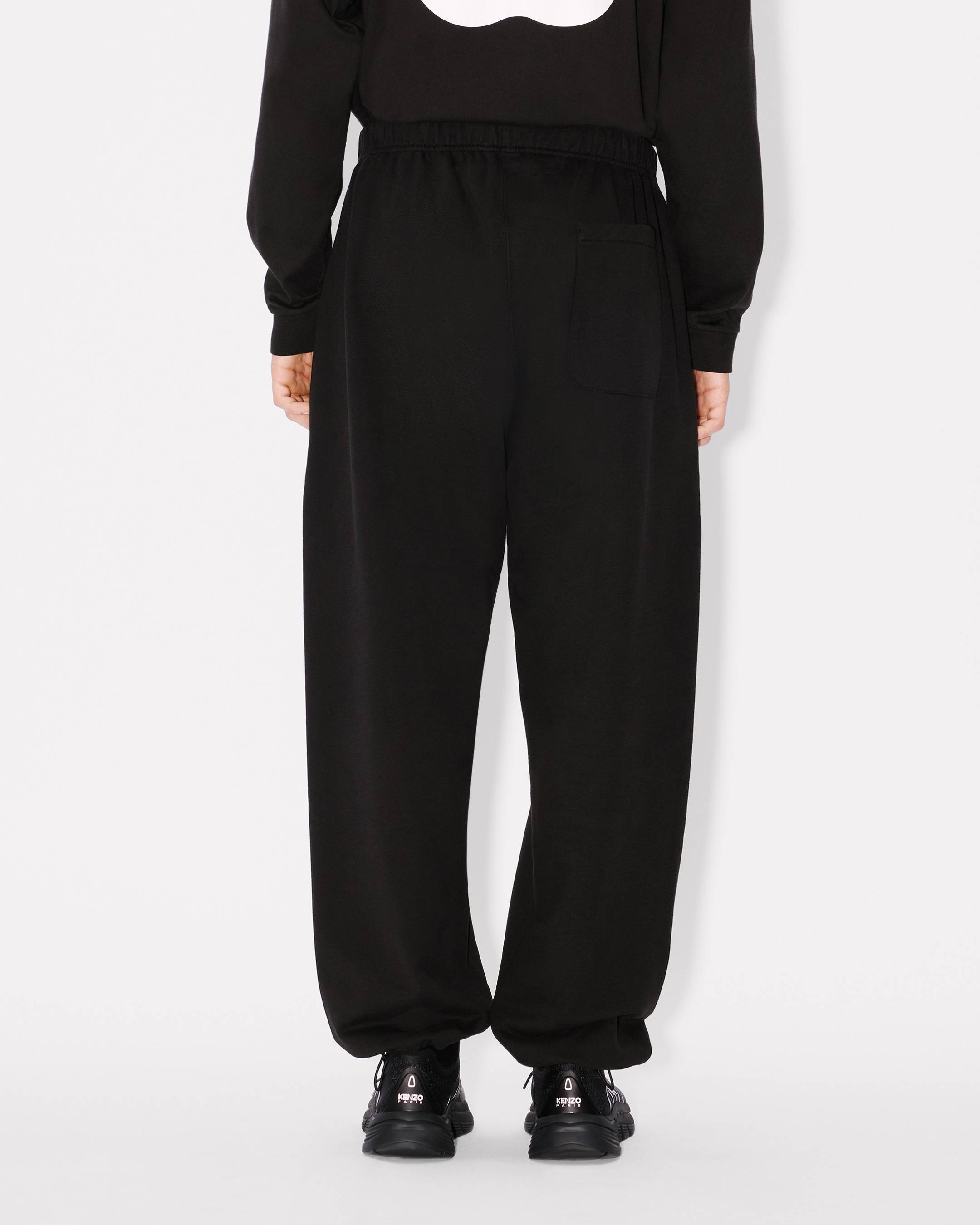 Kenzo Boke Flower 20 Embroidered Straight Jogpants In Cotton