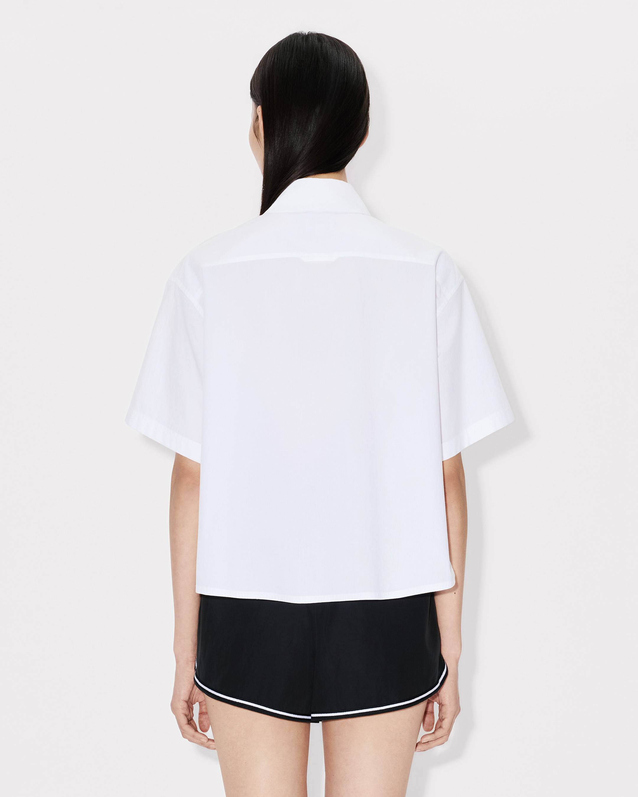 Kenzo Boke Flower 20 Short Dropped Shoulders Shirt In Cotton Poplin Women's