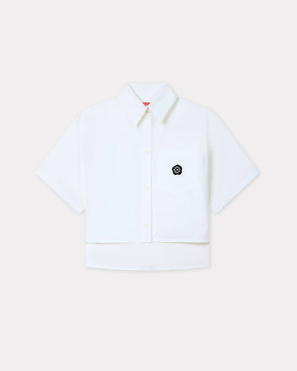 Kenzo Boke Flower 20 Short Dropped Shoulders Shirt In Cotton Poplin Women's