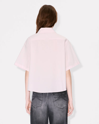 Kenzo Boke Flower 20 Short Dropped Shoulders Shirt In Cotton Poplin Women's