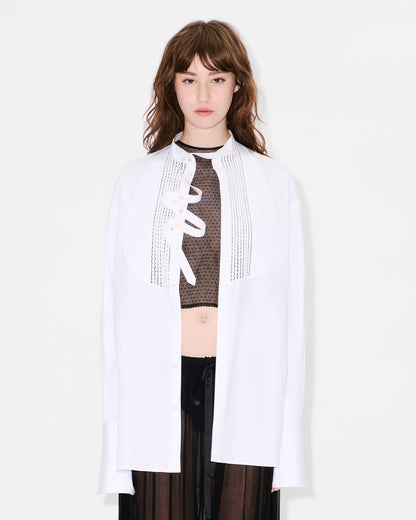 Kenzo Oversized Shirt In Cotton Poplin Women's