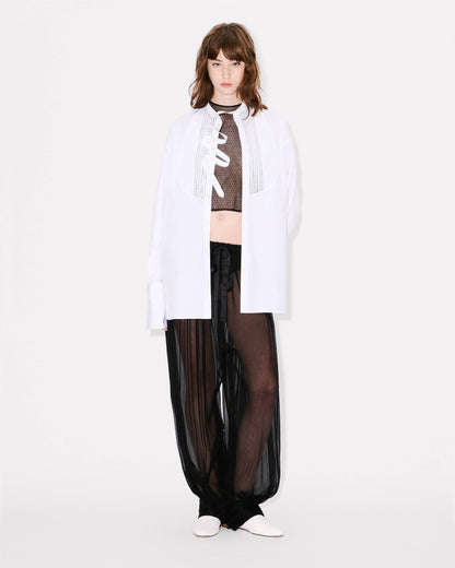 Kenzo Oversized Shirt In Cotton Poplin Women's