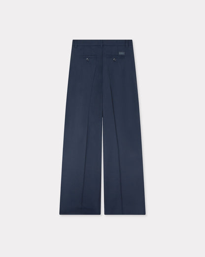 Kenzo Weave Wide Leg Pants In Wool Jacquard Women's