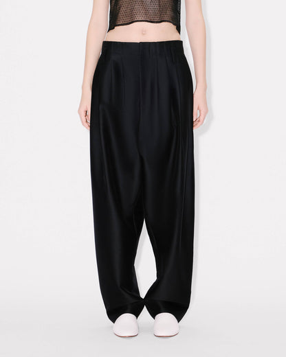 Kenzo Tailored Plaited Pants In Virgin Wool And Silk Women's