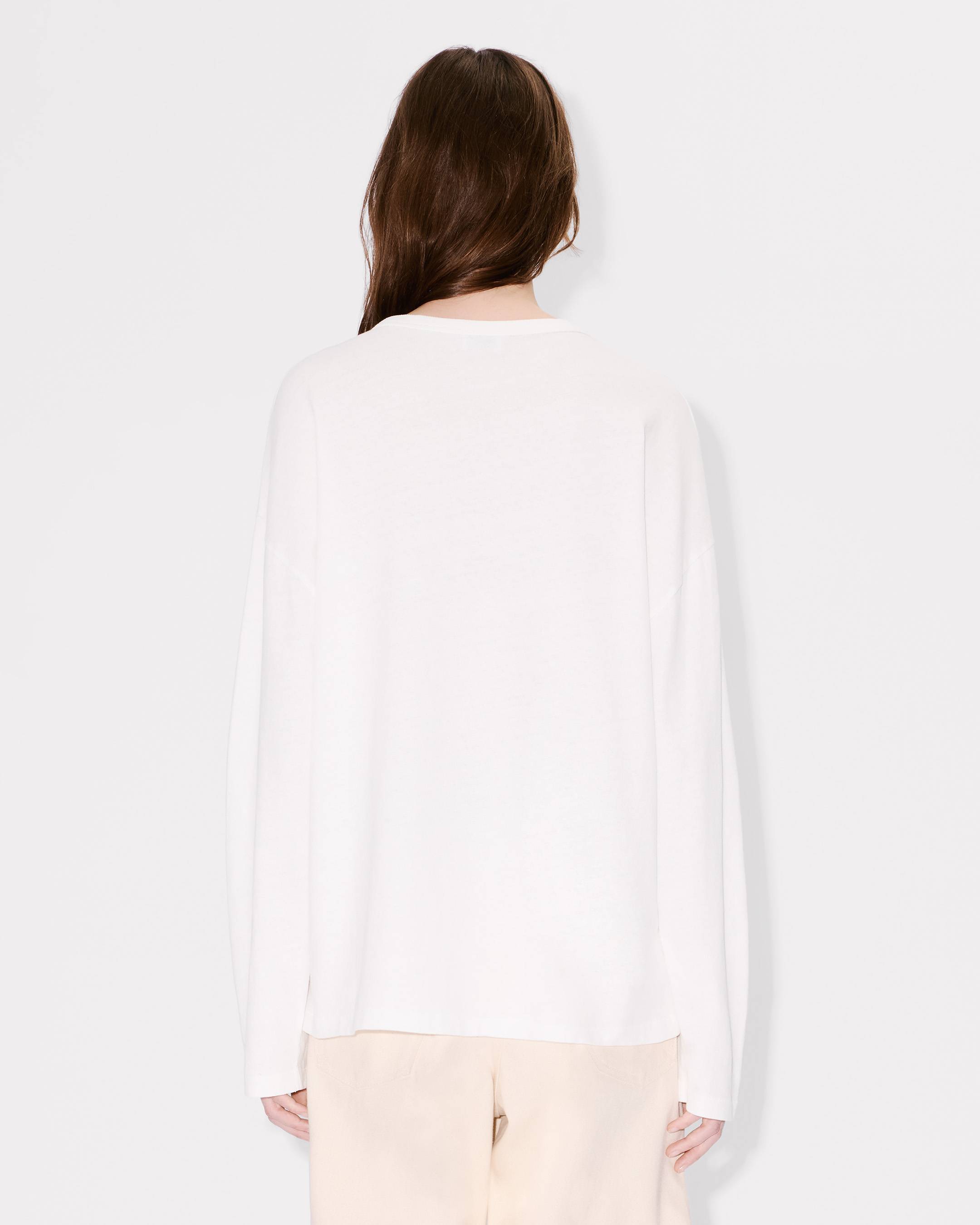 Kenzo Cartoon Long Sleeves Tshirt In Cotton Women's