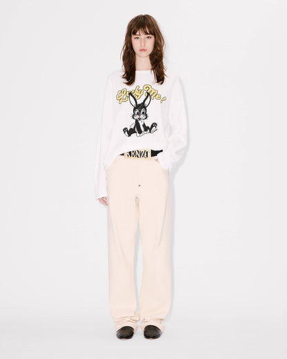 Kenzo Cartoon Long Sleeves Tshirt In Cotton Women's