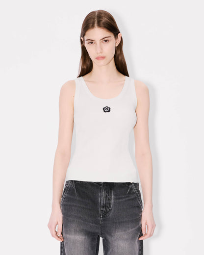 Kenzo Boke Flower 20 Embroidered Tank Top In Mixed Viscose Women's