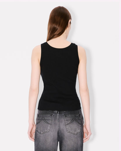 Kenzo Boke Flower 20 Embroidered Tank Top In Mixed Viscose Women's