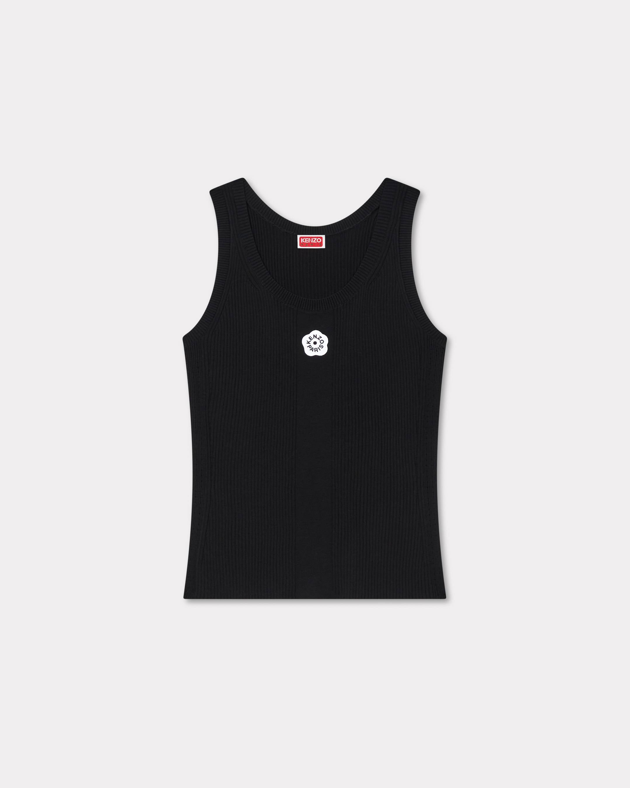 Kenzo Boke Flower 20 Embroidered Tank Top In Mixed Viscose Women's