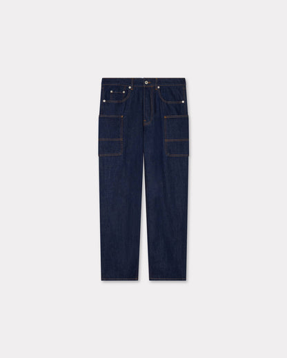Kenzo Cargo Monkey Fit Jeans In Japanese Denim