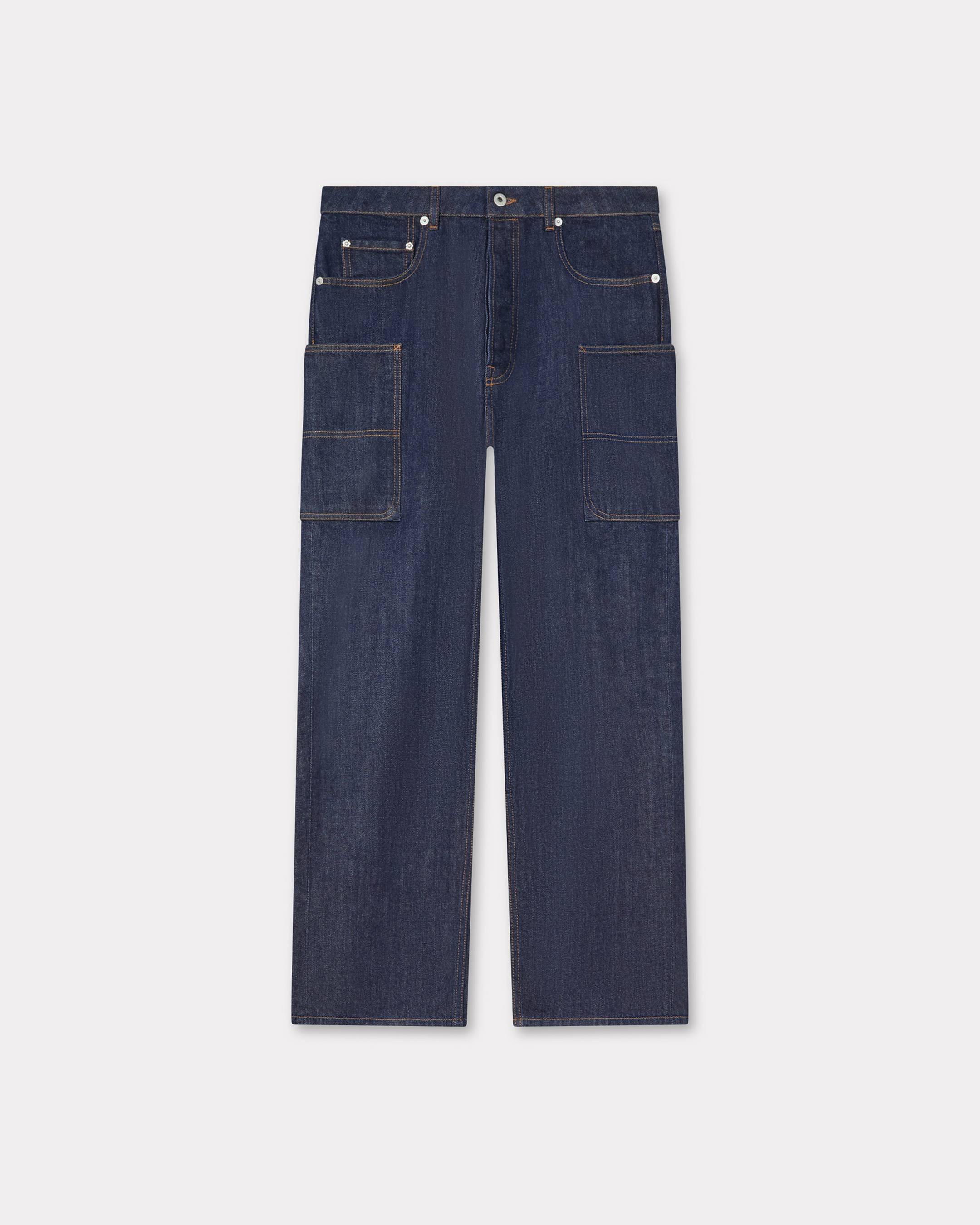 Kenzo Cargo Monkey Fit Jeans In Japanese Denim