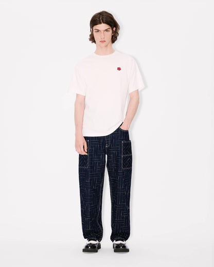 Kenzo Weave Cargo Monkey Fit Jeans In Japanese Denim