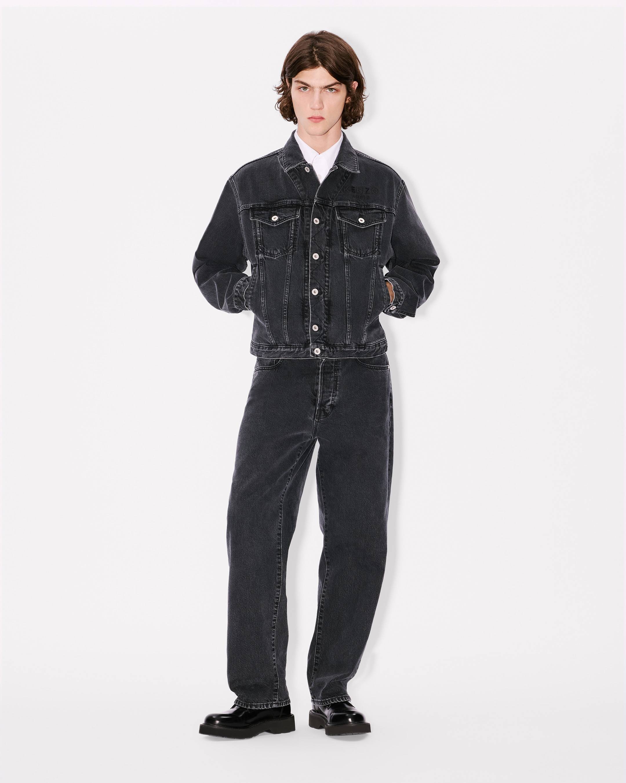 Kenzo Botan Loose Fit Jeans In Japanese Denim