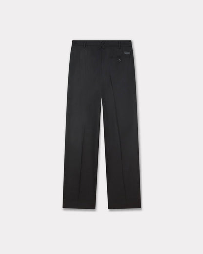 Kenzo Weave Pleated Tailored Pants In Wool Jacquard