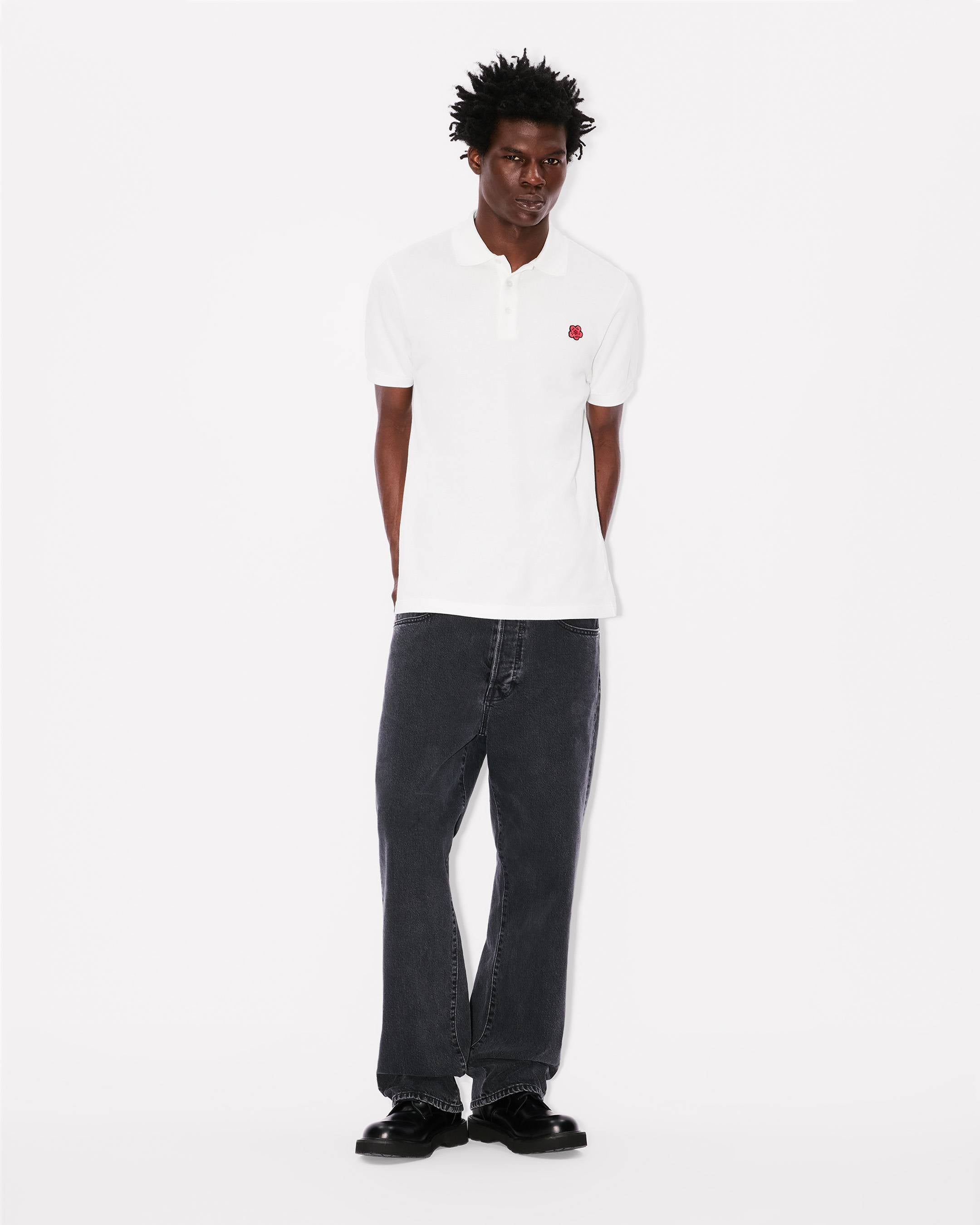 Kenzo Boke Flower Slim Polo In Cotton