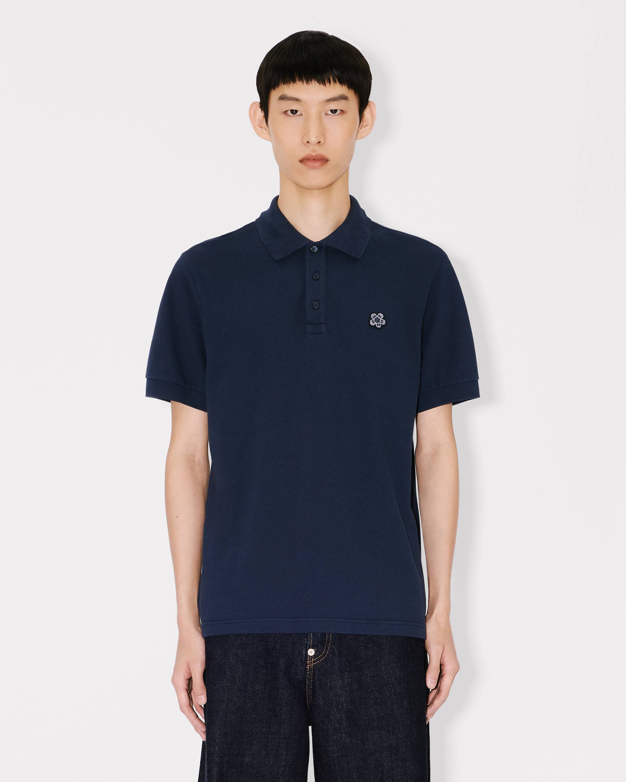 Kenzo Boke Flower Slim Polo In Cotton