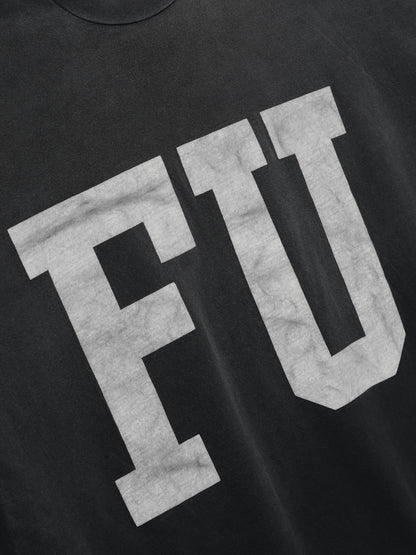 Essentials Relaxed Fu Educate Tee Black