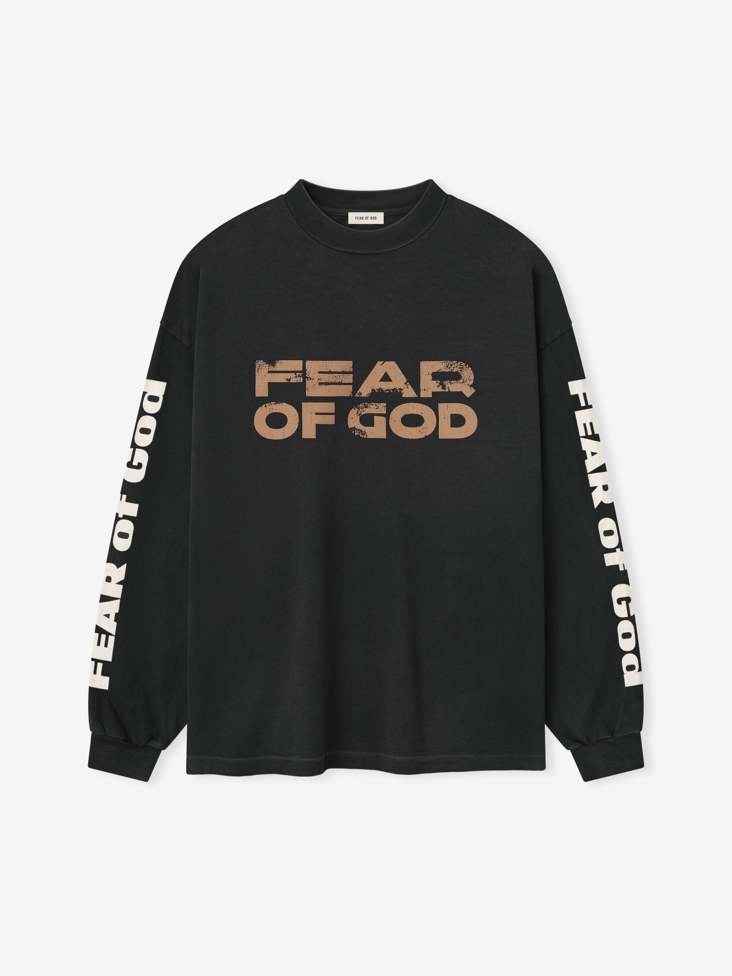 Essentials Relaxed Fear Of God Long Sleeve Tee Black