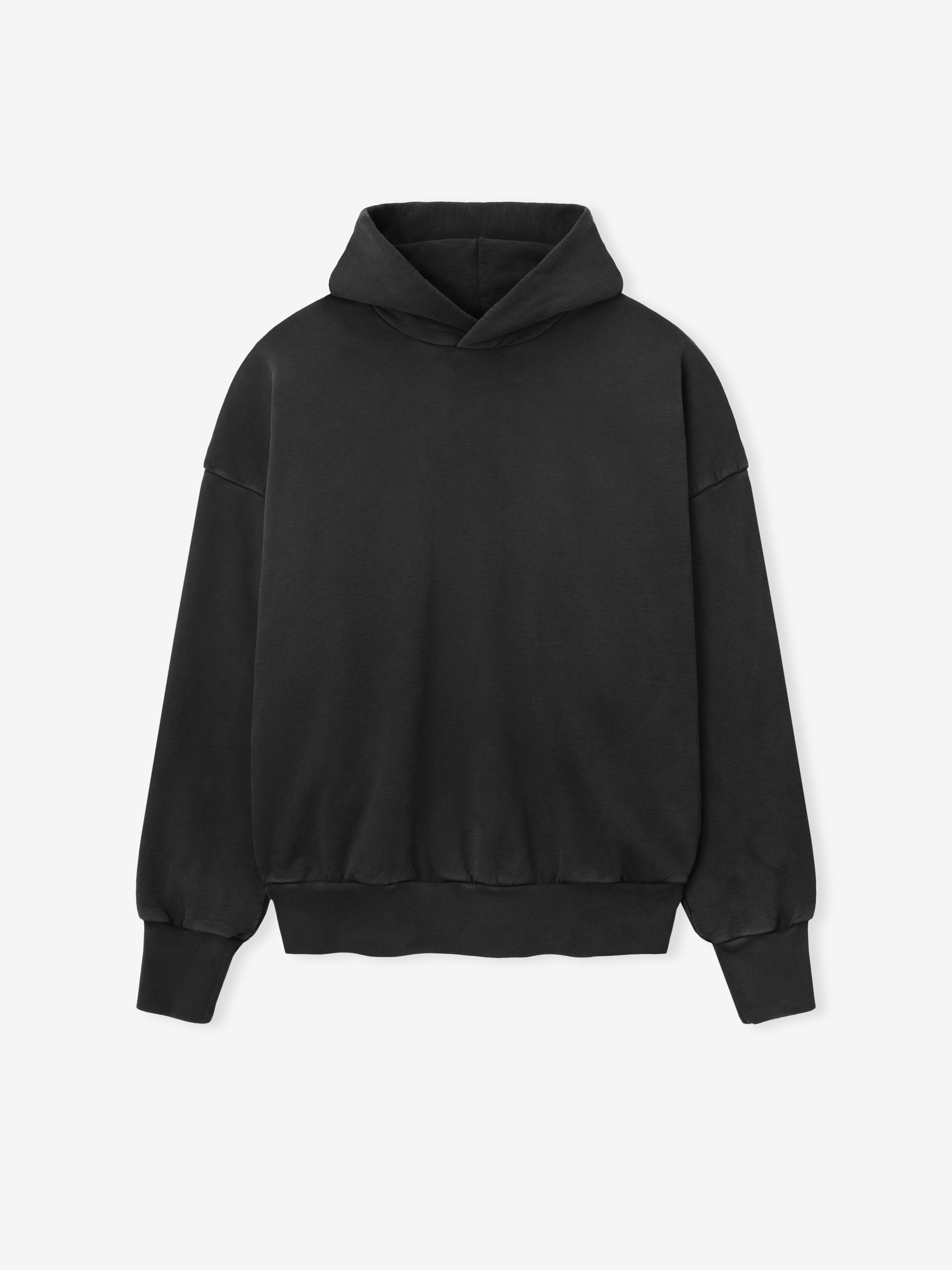Essentials Washed Hoodie Black