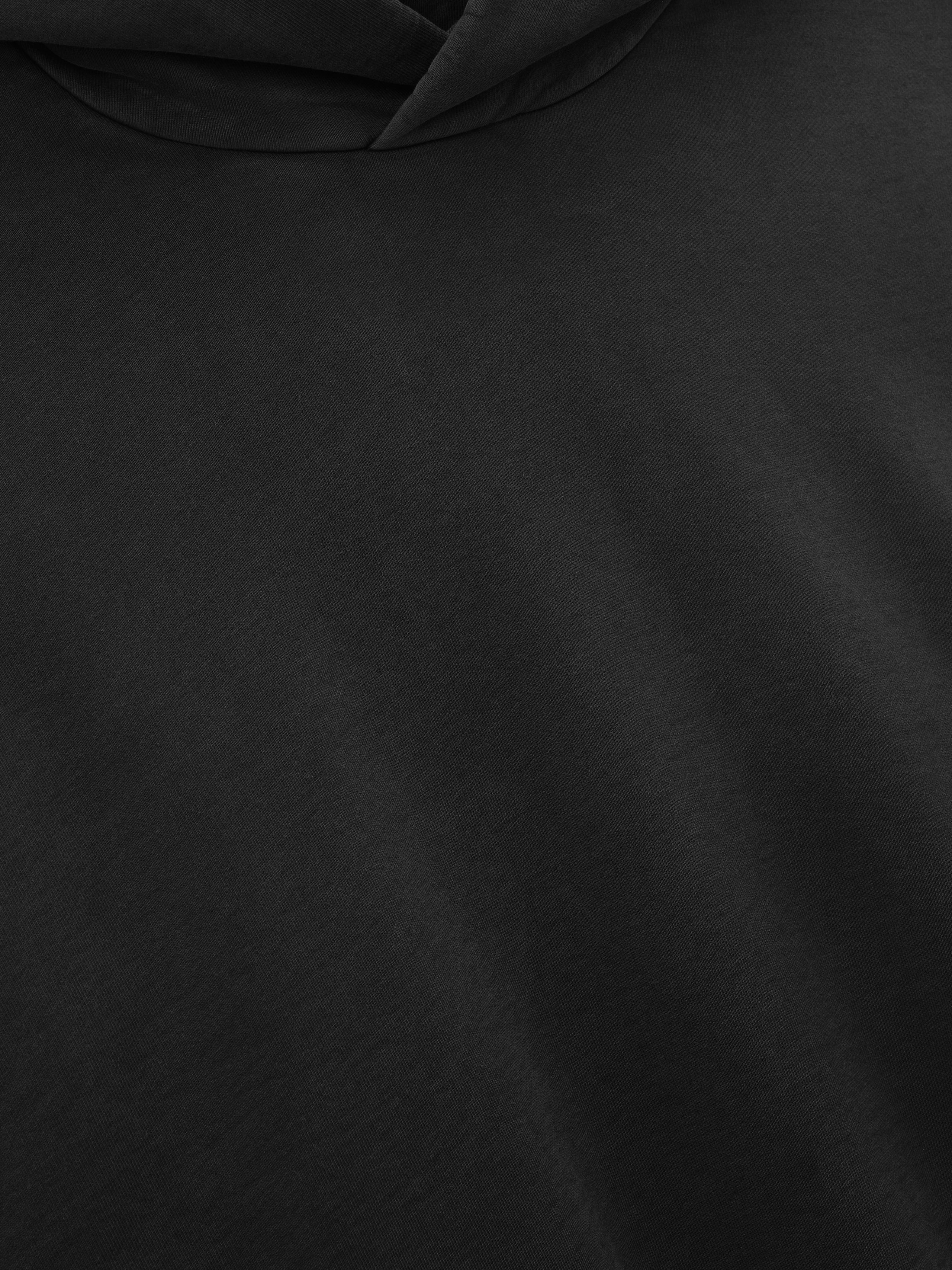 Essentials Washed Hoodie Black