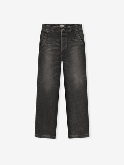 Essentials Canvas Utility Pant Washed Black