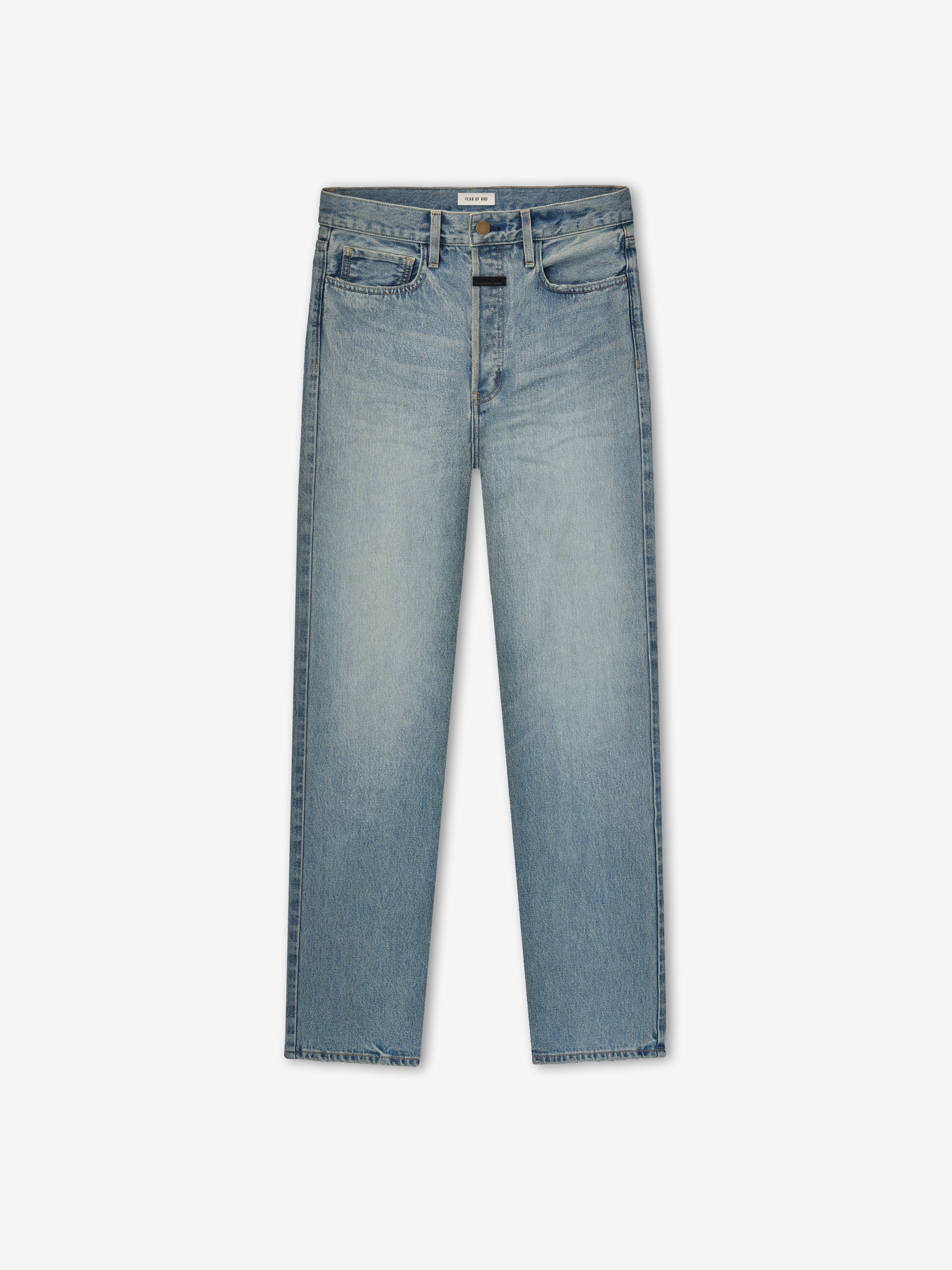 Essentials Straight 5 Pocket Jean Light Indigo
