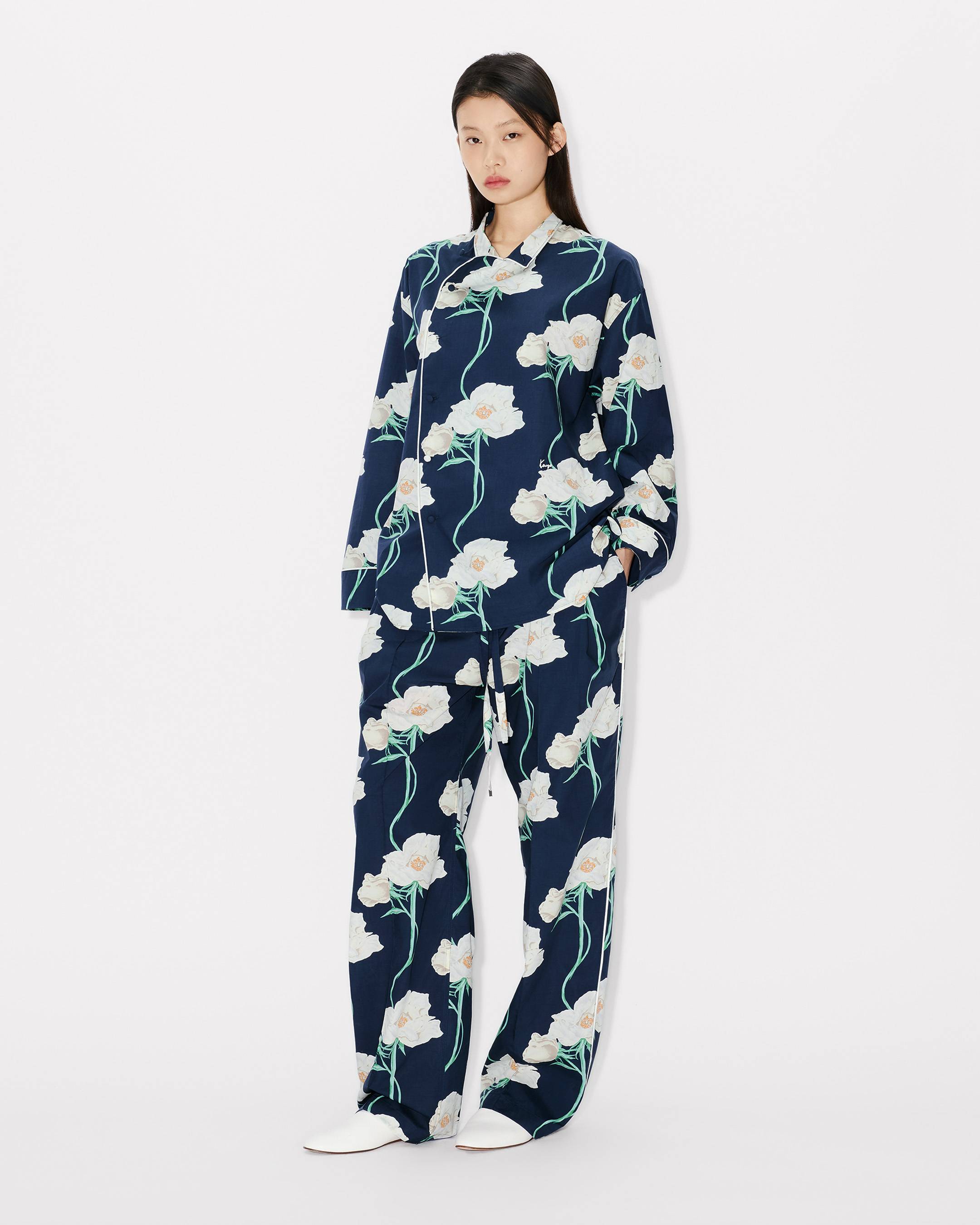Kenzo Archive Rose Shirt In Cotton Women's