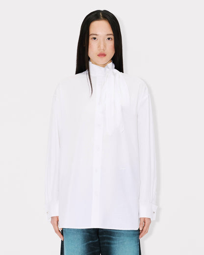 Kenzo Oversized Bow Shirt In Cotton Women's