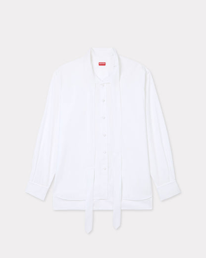 Kenzo Oversized Bow Shirt In Cotton Women's