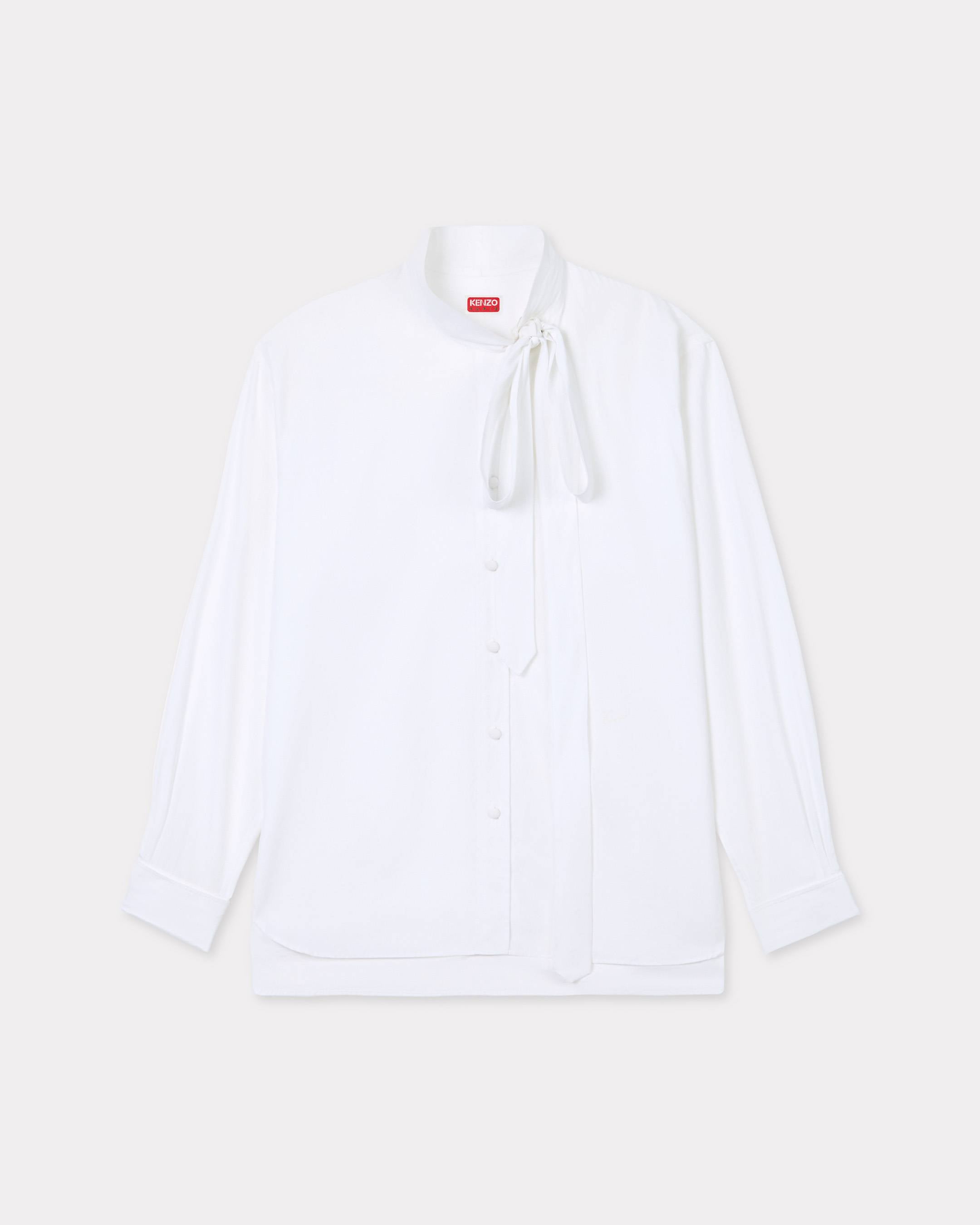 Kenzo Oversized Bow Shirt In Cotton Women's