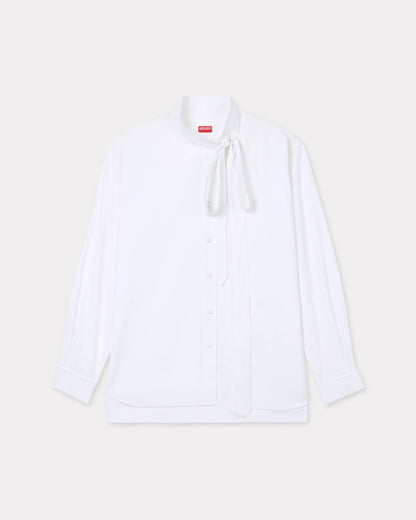 Kenzo Oversized Bow Shirt In Cotton Women's