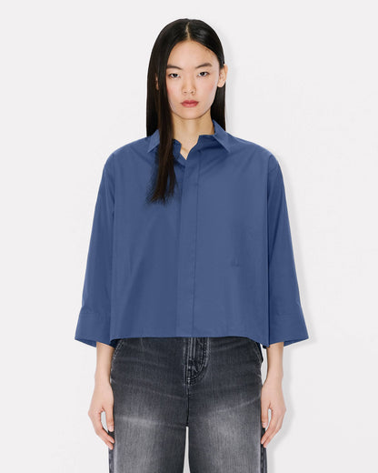 Kenzo 34 Sleeves Shirt In Poplin Cotton Women's