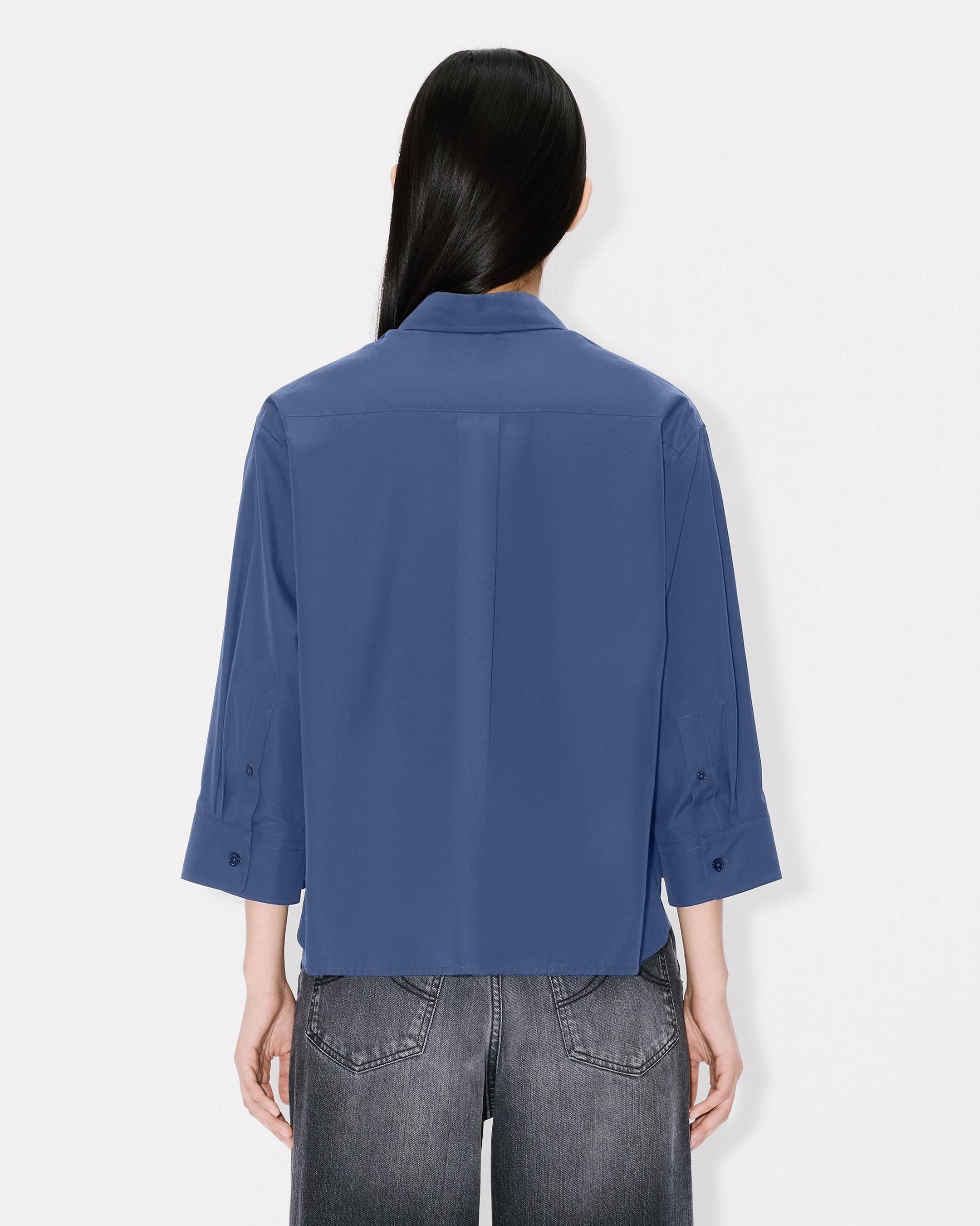 Kenzo 34 Sleeves Shirt In Poplin Cotton Women's