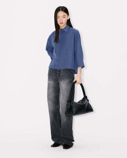 Kenzo 34 Sleeves Shirt In Poplin Cotton Women's