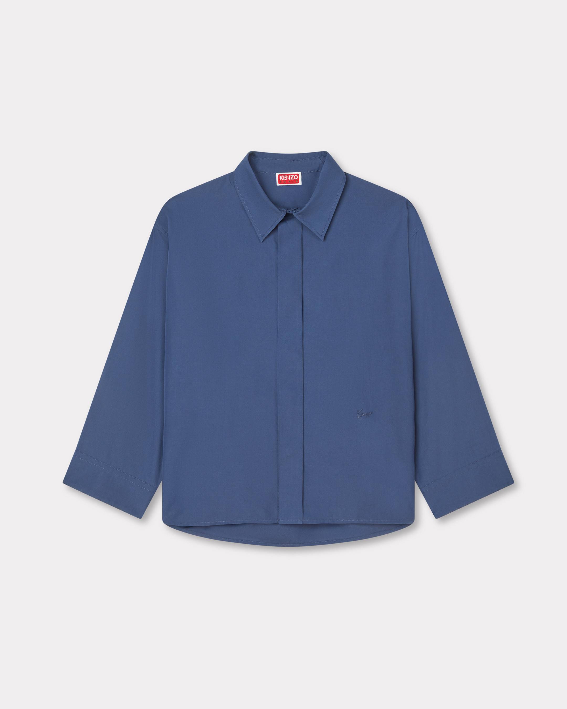 Kenzo 34 Sleeves Shirt In Poplin Cotton Women's
