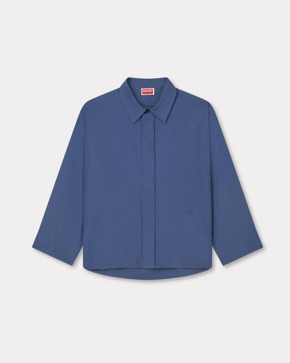 Kenzo 34 Sleeves Shirt In Poplin Cotton Women's