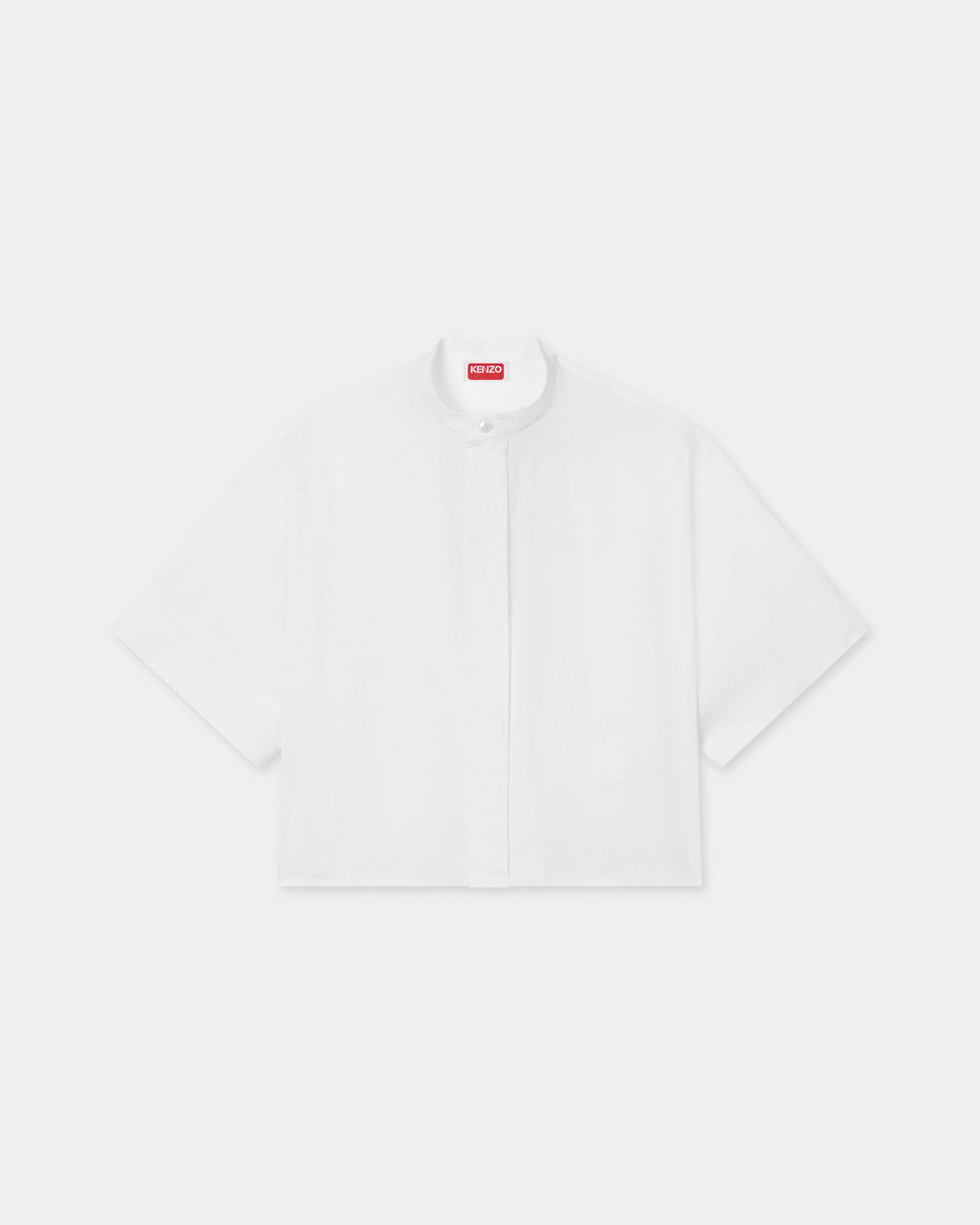 Kenzo Short Sleeves Shirt In Poplin Cotton Women's