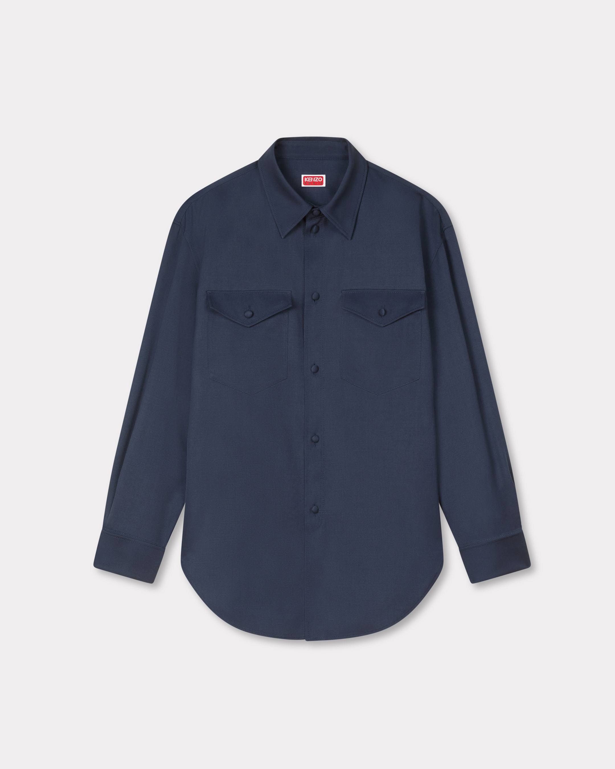 Kenzo Overshirt In Virgin Wool Women's