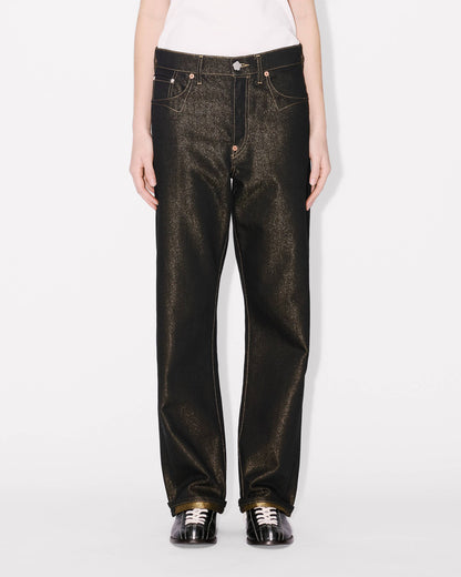 Kenzo Lowwaist Boyfriend Jeans In Lurex Japanese Denim Women's