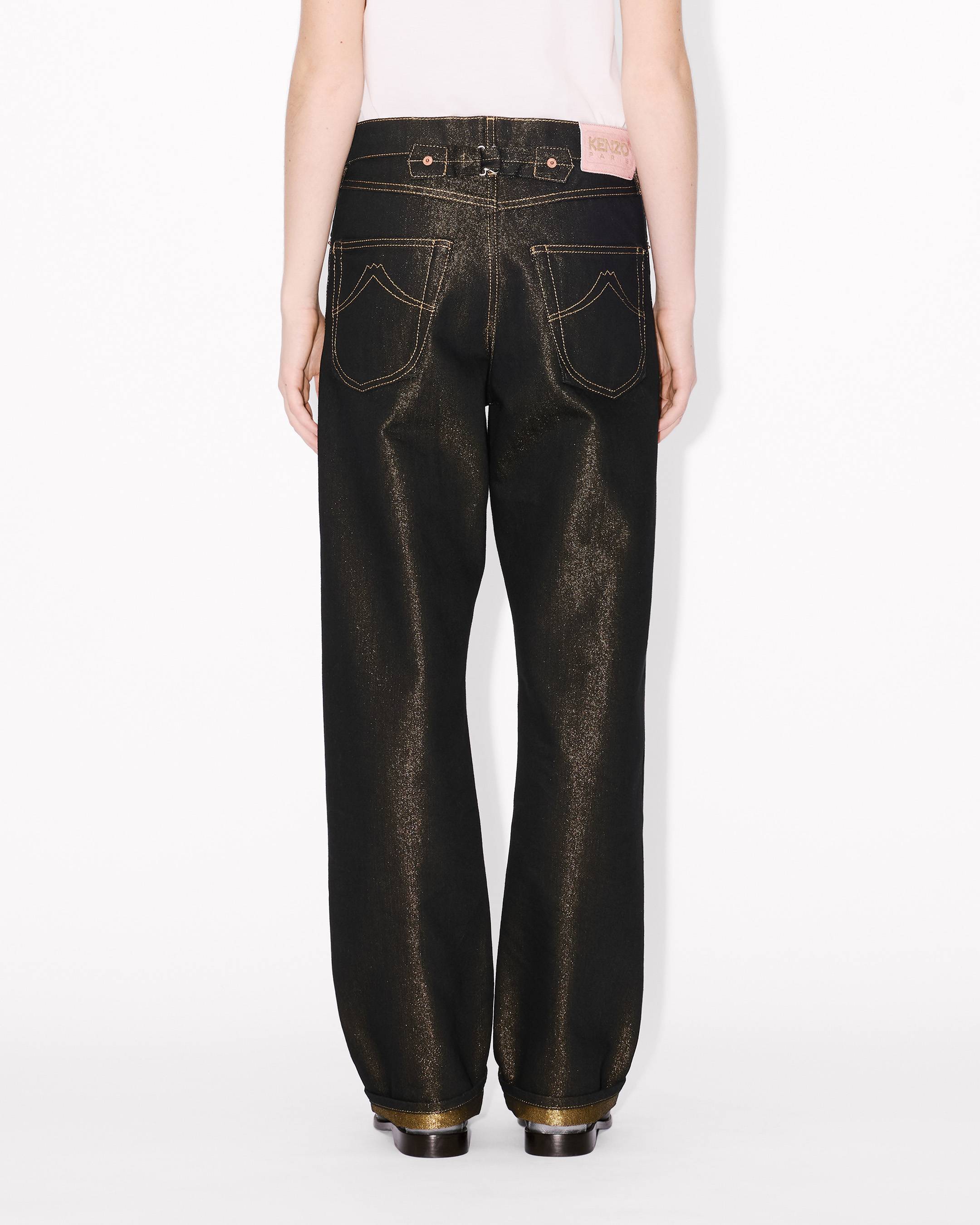 Kenzo Lowwaist Boyfriend Jeans In Lurex Japanese Denim Women's
