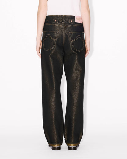 Kenzo Lowwaist Boyfriend Jeans In Lurex Japanese Denim Women's