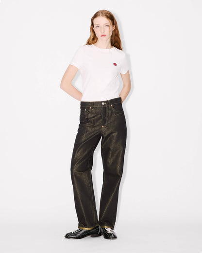 Kenzo Lowwaist Boyfriend Jeans In Lurex Japanese Denim Women's