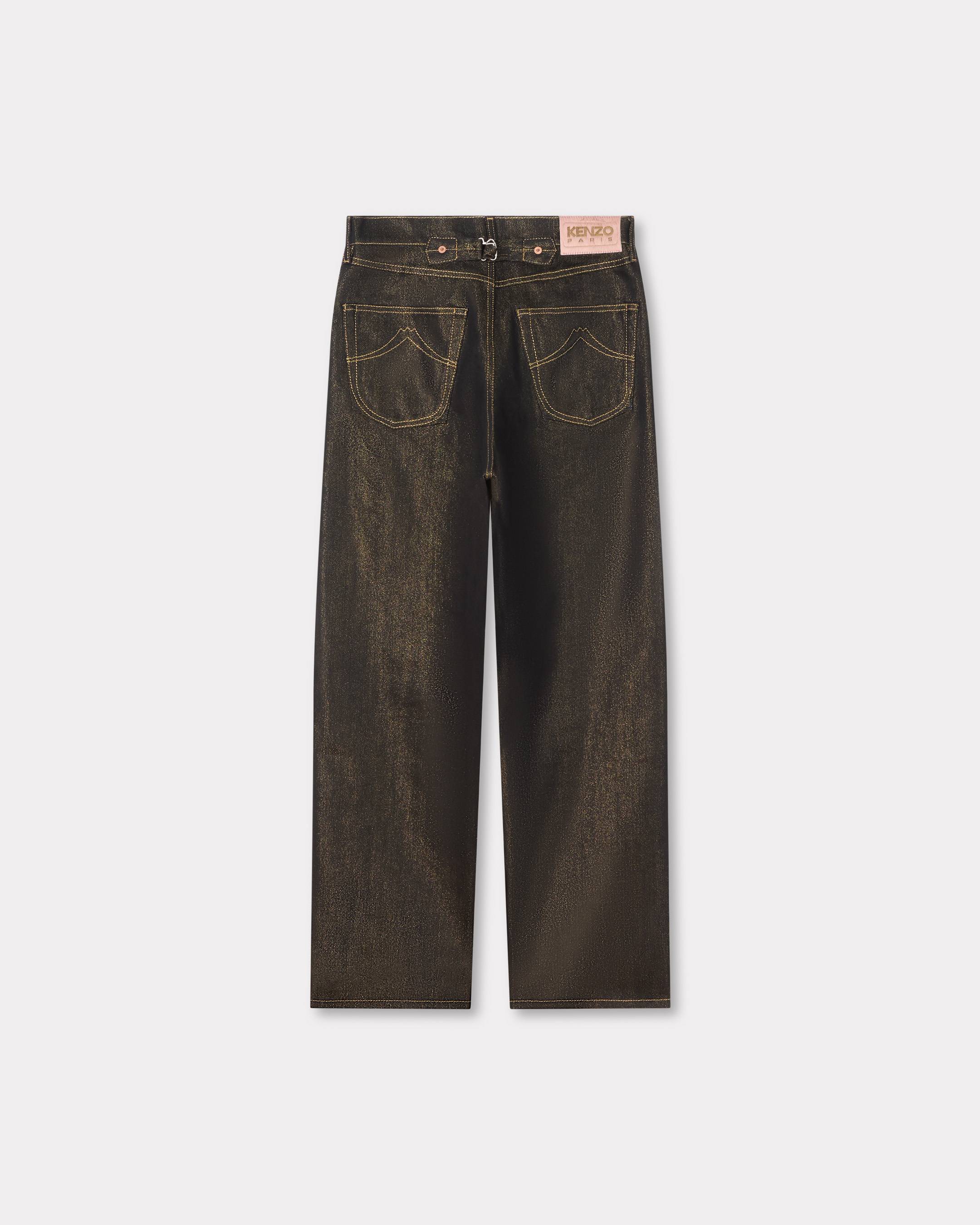 Kenzo Lowwaist Boyfriend Jeans In Lurex Japanese Denim Women's