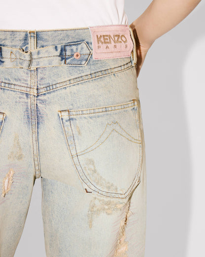 Kenzo Straight Jeans In Japanese Denim Women's