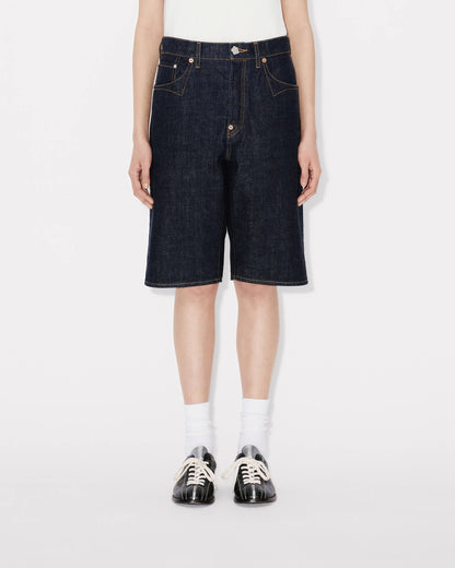 Kenzo Lowwaist Boyfriend Bermuda In Japanese Denim Women's
